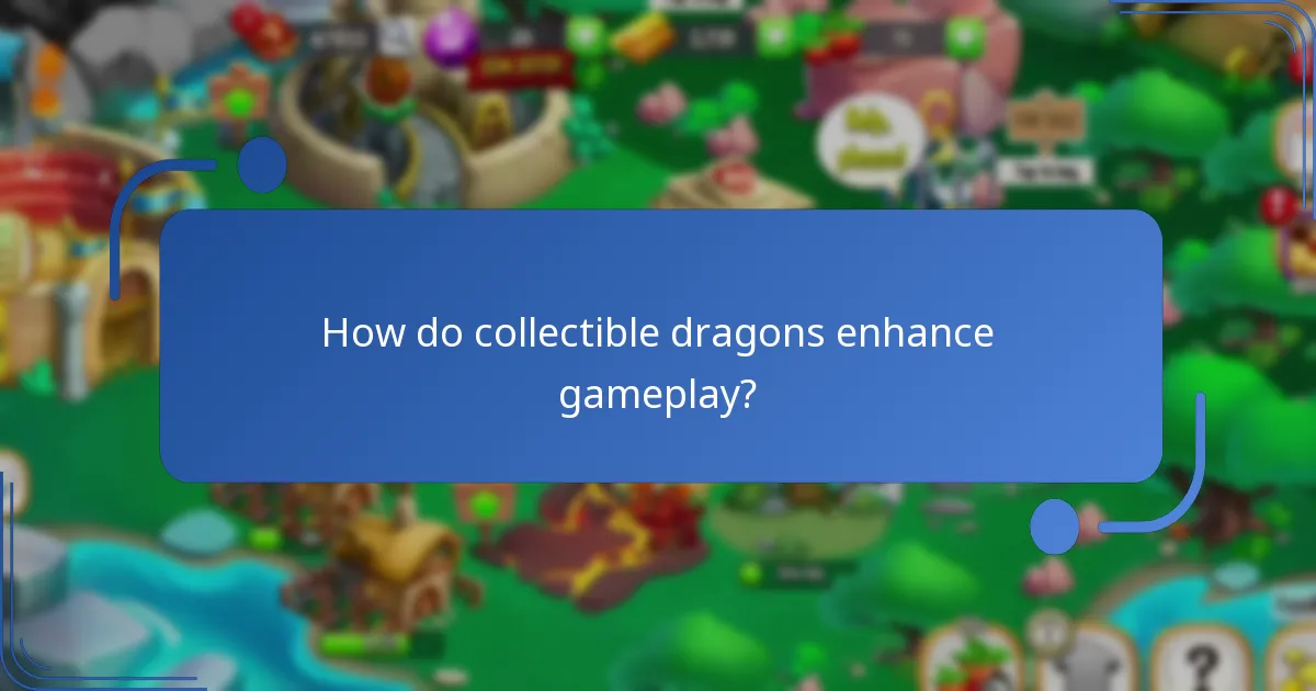 How do collectible dragons enhance gameplay?