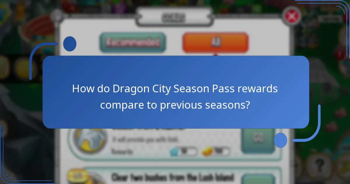 How do Dragon City Season Pass rewards compare to previous seasons?