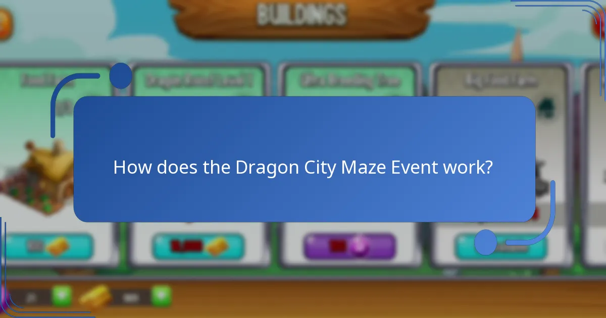 How does the Dragon City Maze Event work?