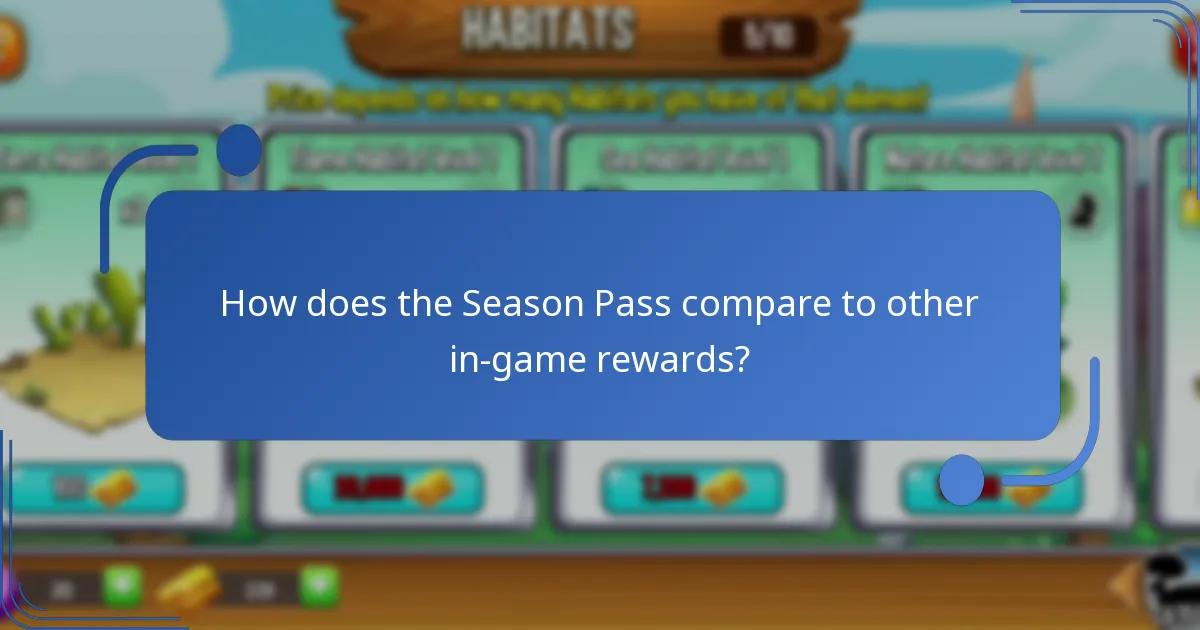How does the Season Pass compare to other in-game rewards?