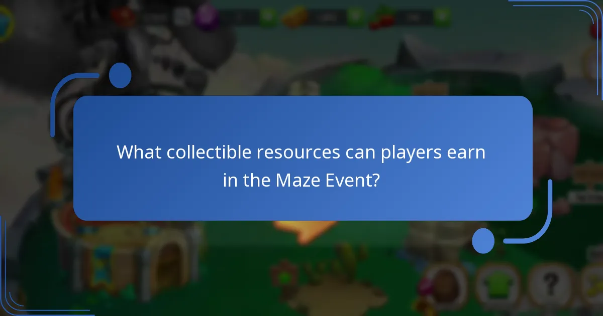 What collectible resources can players earn in the Maze Event?