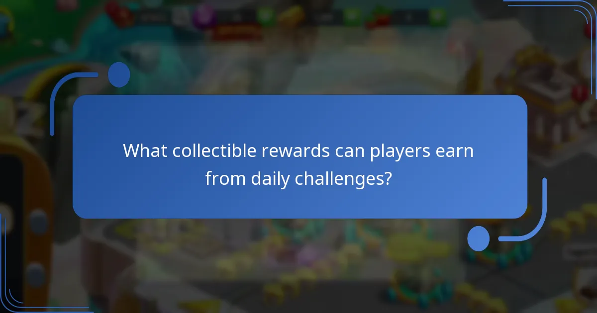 What collectible rewards can players earn from daily challenges?