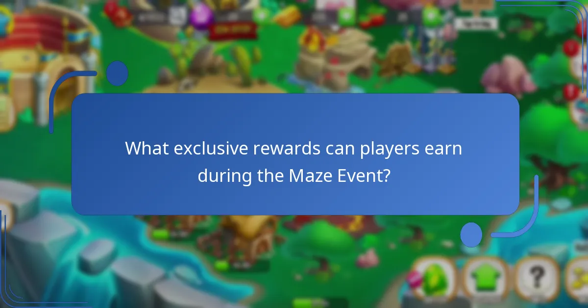 What exclusive rewards can players earn during the Maze Event?