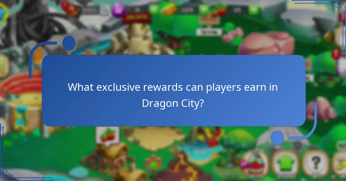 What exclusive rewards can players earn in Dragon City?