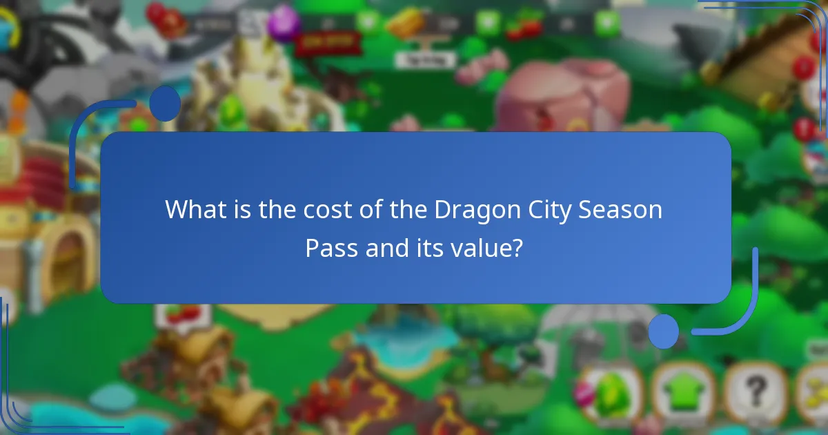 What is the cost of the Dragon City Season Pass and its value?