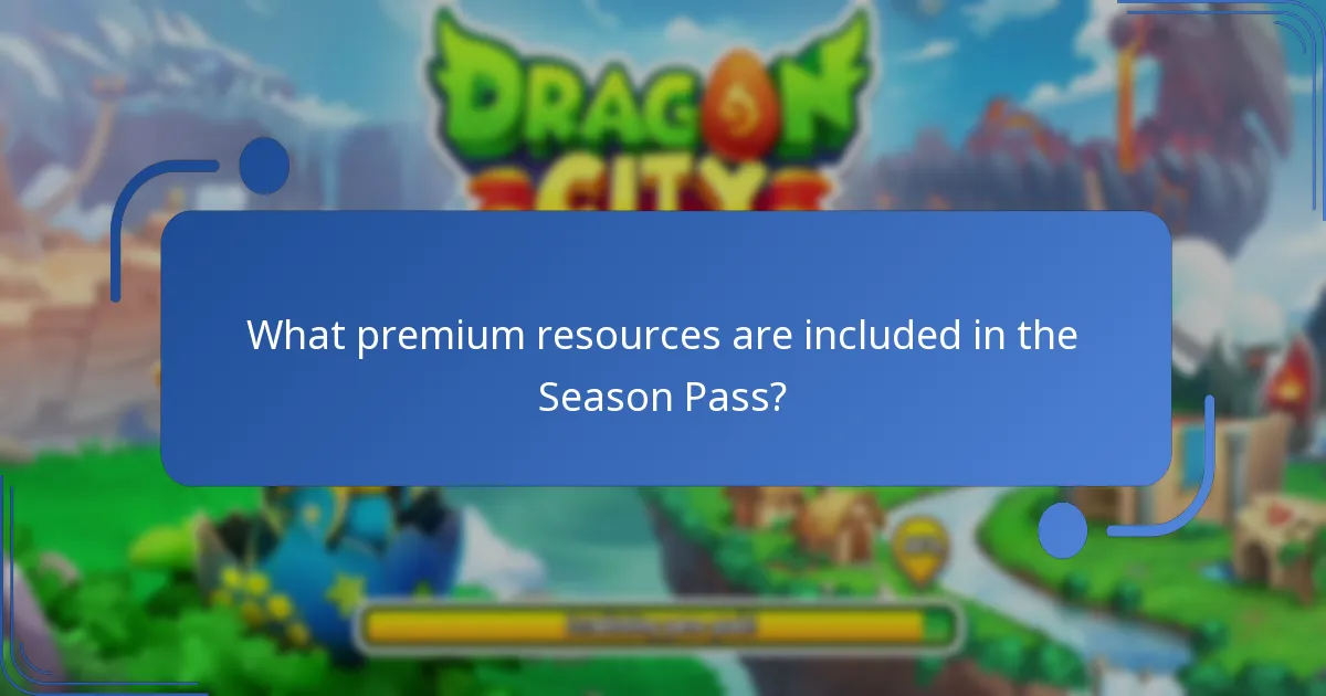 What premium resources are included in the Season Pass?