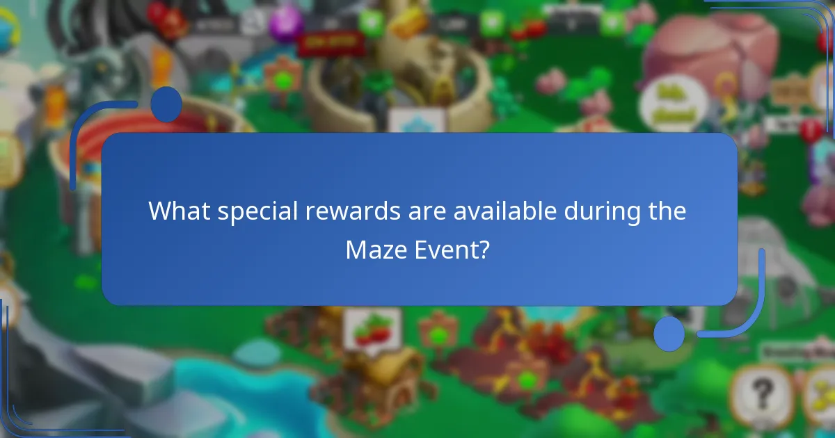 What special rewards are available during the Maze Event?